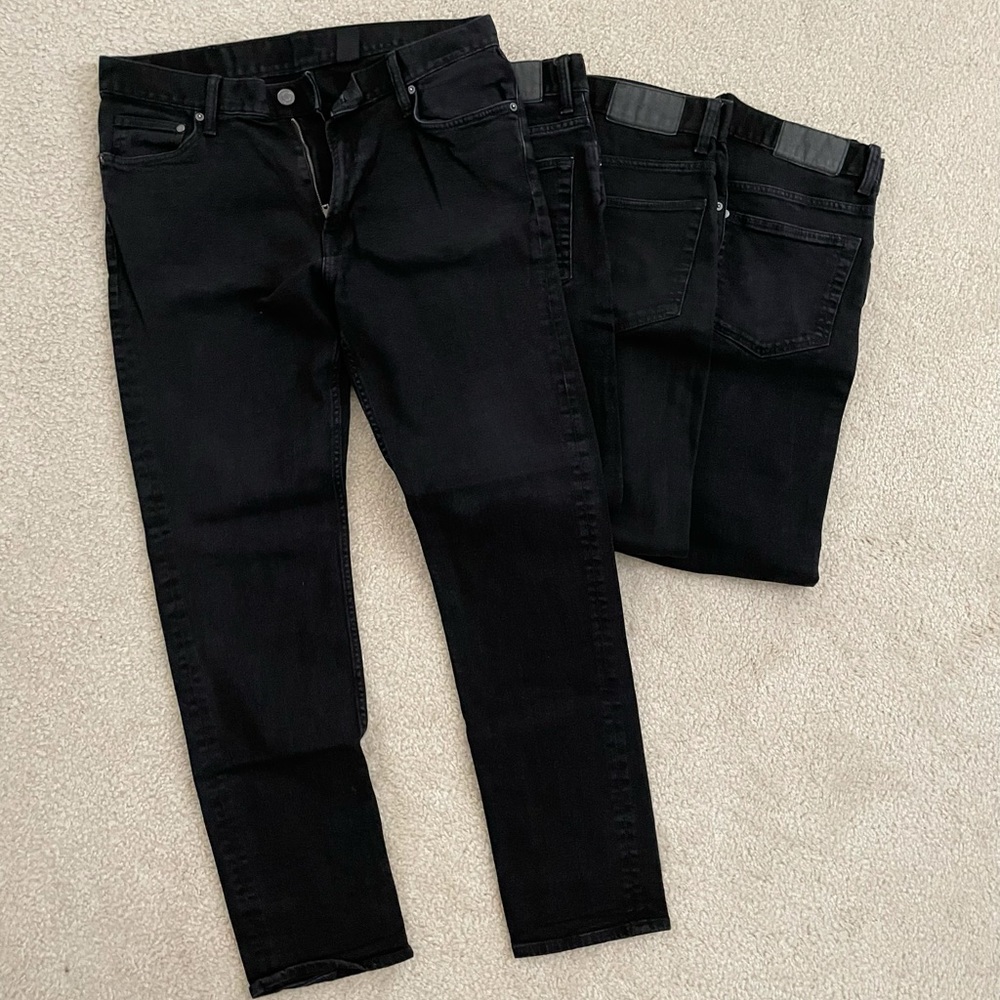H&M black denim jeans bundle